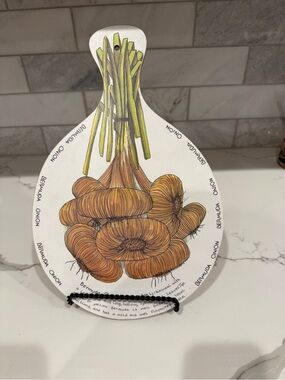 Vintage Melamine and Wood Wall Decor ,Pie Plate , Trivet